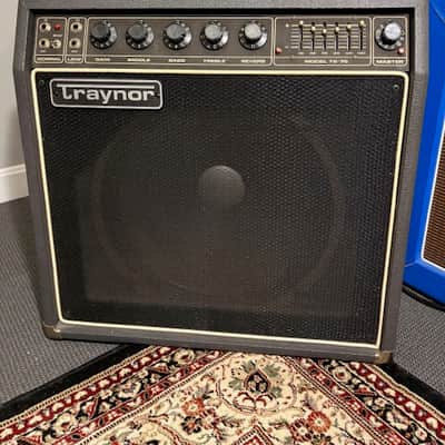 Traynor TS-75 Solid State Electric Guitar Combo Amplifier Early 80's - Black-Grey image 1