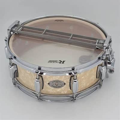 Used Rogers Dyna Sonic Reproduction 14x5 White Marine Pearl Reissue - Very Good image 4