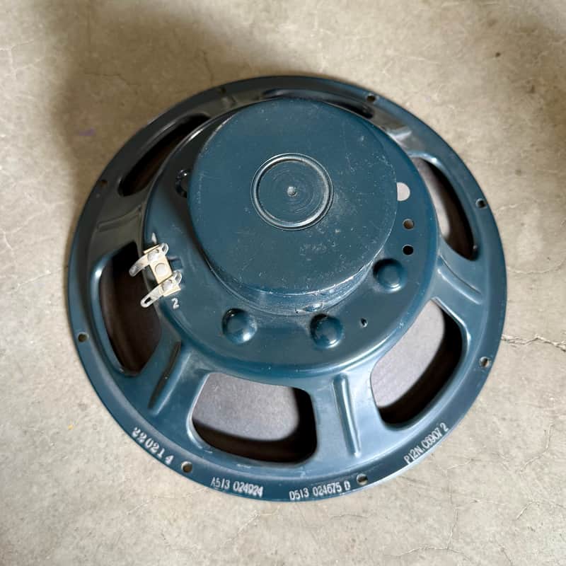 Jensen P12-N 12” 8 ohm Alnico guitar speaker 1962 teal Green original vintage USA fender P-12N image 1