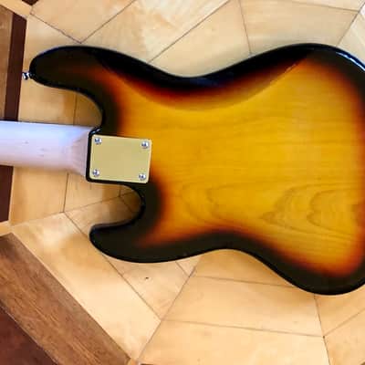 NEW Vintage VJ75 ReIssued Maple Fingerboard Bass Guitar ~ 5-String ~ Sunburst image 13