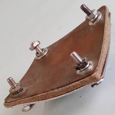 Gretsch Chrome Diamond Mount Ride Tom Shell/Bass Drum Rail Bracket Gray Felt50s image 3