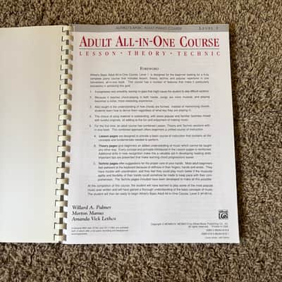 Alfred's Basic Adult All-In-One Piano Course (Level 1) - Piano Lessons, Theory, & Technique image 3