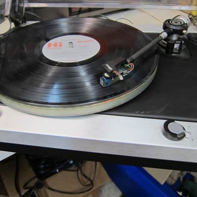 Thorens TD-110 Turntable with Ortofon M15 E Super Cartridge Excellent Sound, Working, Manaul Operation,Strobe Light 1970s - Black/Silver image 2