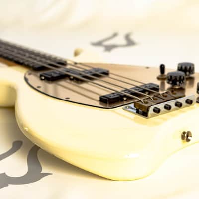 Daion Savage White Electric Bass w/ Original Daion Branded Hardshell Case image 12