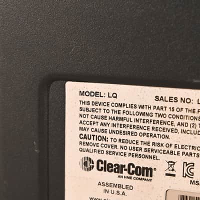 Clear-Com LQ-2W2 Compact 2-Port Partyline IP Interface (NO POWER SUPPLY) CG01RC9 image 10