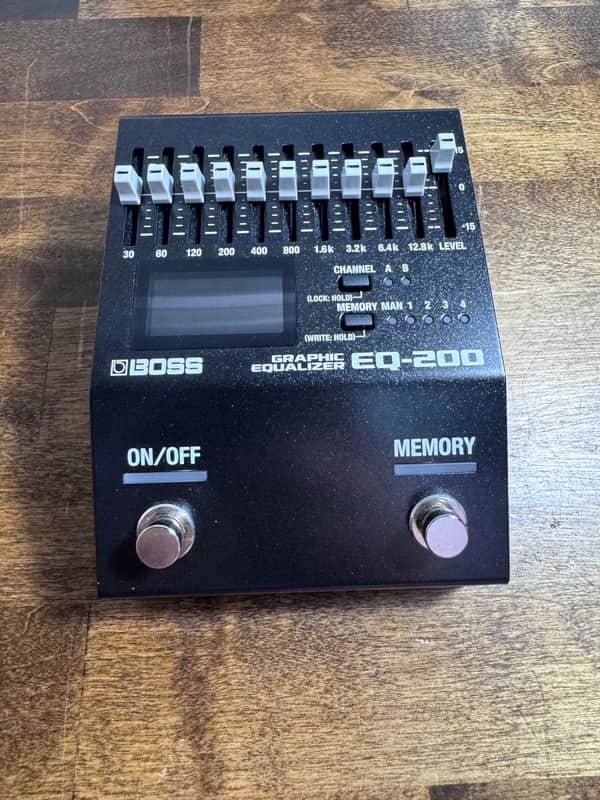 Boss EQ-200 Equalizer 2019 - Present - Black image 1