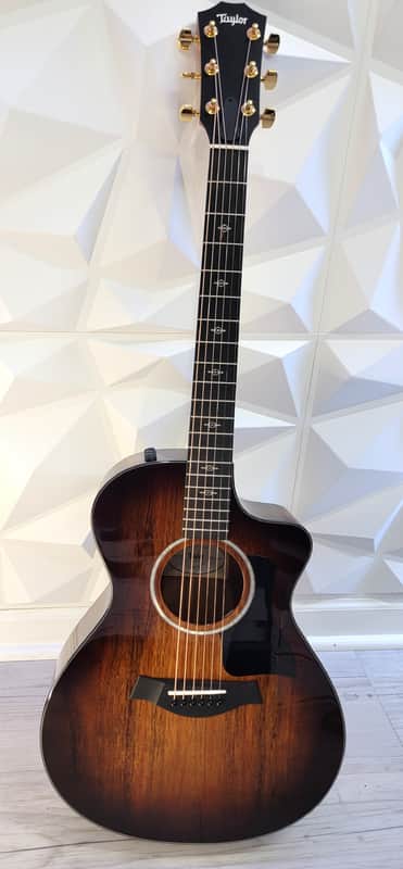 Taylor 222ce-K DLX 2024 Hawaiian koa solid top Deluxe Grand Concert Electric acoustic w/ Hard Taylor Case Mint!!! image 1