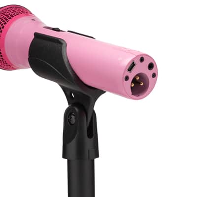 Samson Q2U Handheld Dynamic USB Microphone Recording and Podcasting Pack (Pink) image 4
