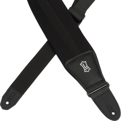 Levy's MRHNP3-BLK Neoprene Guitar Strap - Black image 1