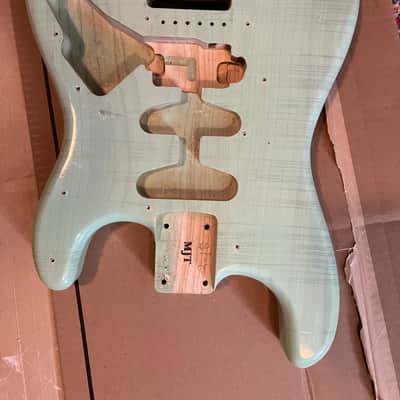 MJT VTS - Surf Green Nitro Relic Stratocaster Body image 10