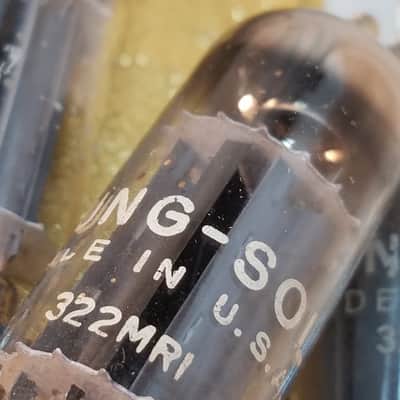 Tung-Sol etc. Matched Pair (2) 6CG7 tNOS AT1000 TESTED Vacuum Tubes USA divider dual triode 1958-1965 image 2