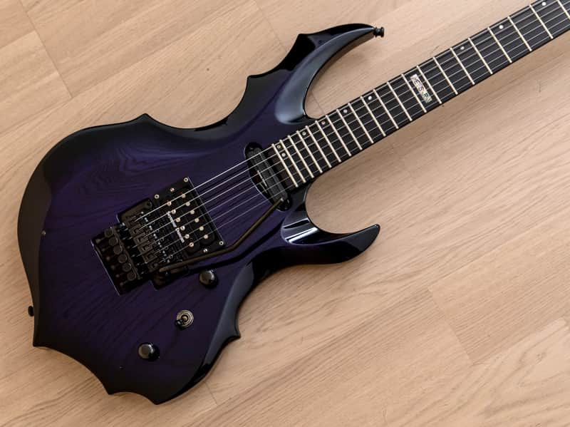 2000 ESP Forest-GT Electric Guitar See Thru Purple Japan w