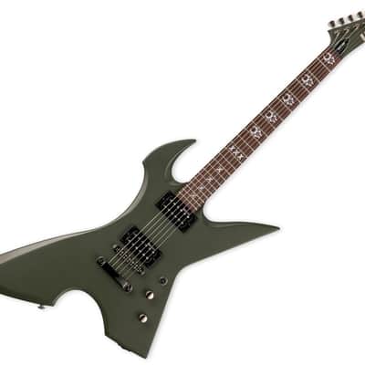 ESP LTD MAX-200-RPR Max Cavalera Guitar Military Green Satin B-Stock image 1