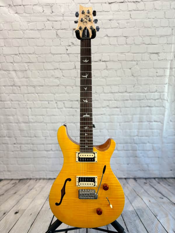 PRS SE Custom 22 Semi-Hollow Santana Yellow (2021) image 1
