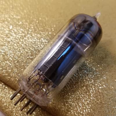 RCA 12BH7A tNOS AT1000 TESTED Balanced! PI Vacuum Tube early half wing black plate 12BH7 dual triode 1953-1954 image 11