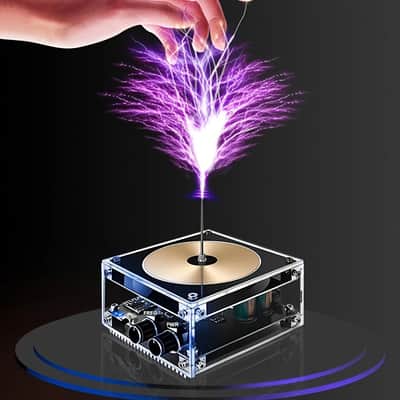Touchable Music Tesla Coil Speaker | Bluetooth Plasma Audio, Lighting Effects, High-Voltage Visual Sound image 3
