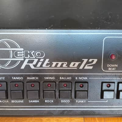 Eko Ritmo 12 (Italy, 1982) - Vintage Analog Drum Machine Rhythm Box with original footswitch image 2