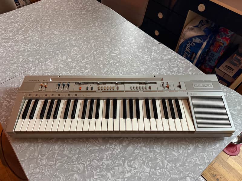 Casio CT-310 Casiotone 49-Key Synthesizer 1980s - Silver image 1
