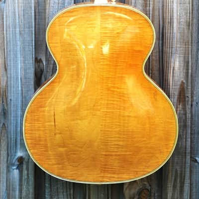 Vintage 1949 Epiphone Emperor/Natural Blonde/Hidden Controls/Floating Pickup/Second NOS Pick Guard image 2