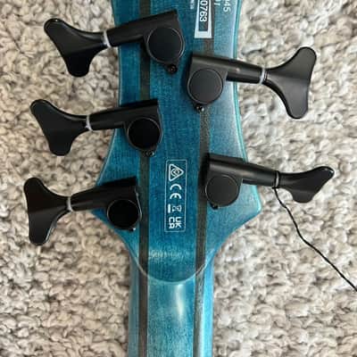 Mint Ibanez BTB945 COL 5-String Electric Bass Guitar, Cosmic Blue Low Gloss FInish image 6