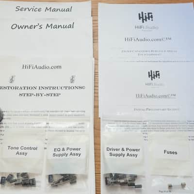 Sansui AU-6600 restoration kit filter capacitor repair rebuild fix image 1