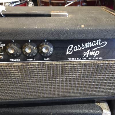 Fender Bassman 2-Channel 50-Watt Guitar Amp Head 1965 - Black Panel - Local Pickup Only image 3