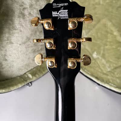 Washburn MIK J-9 VG Black Thinline Hollowbody Guitar w/OHSC image 5