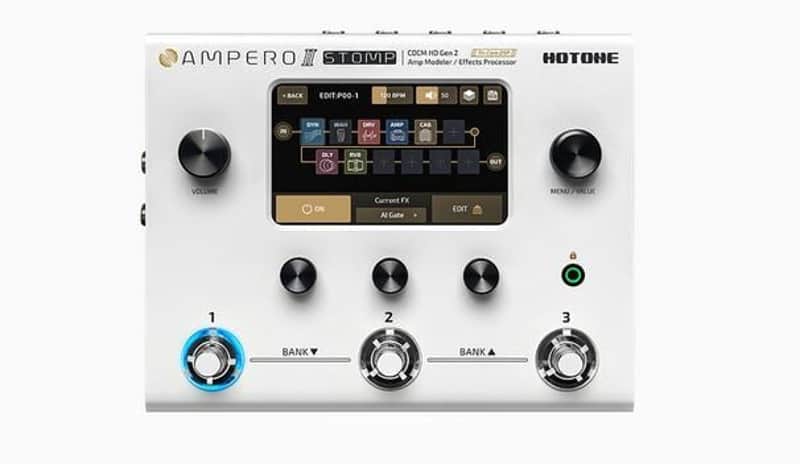 Hotone MP-300 Amp Modeler/Multi-Effects Pedal, Touchscreen, Looper, Dual Effects Chain, Acoustic Simulator, 8 x 8 USB Aidio Interface image 1