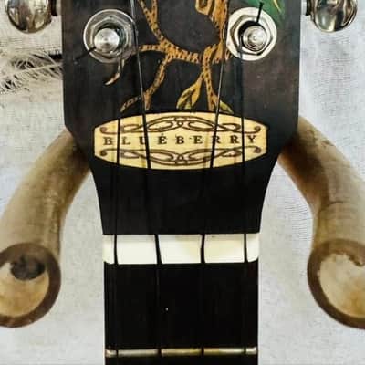 Ukulele Handmade by Blueberry Floral Motif Case & Warranty image 4