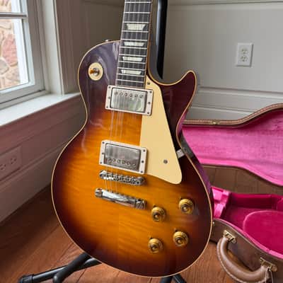 2026 Gibson Custom Shop Les Paul Standard 8.1 lbs ‘59 Reissue R9 VOS - Iced Tea Burst image 3