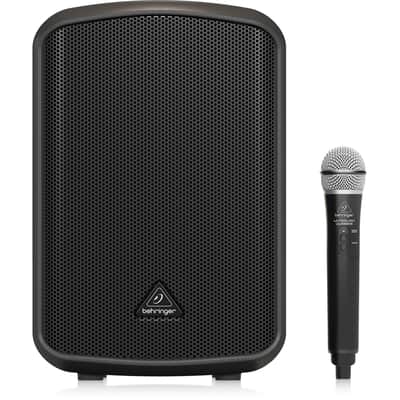 Behringer MPA200BT Battery-Powered 8" PA Speaker with Handheld Wireless System & Bluetooth image 1