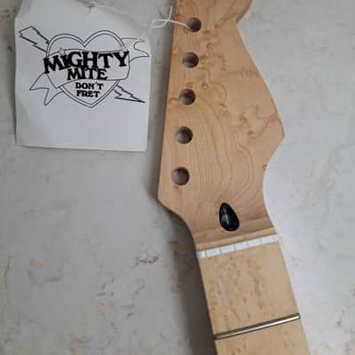 Mighty Mite 6-String Guitar Neck for Fender Stratocaster- Unfinished Birdseye Maple- NOS New Unused image 2