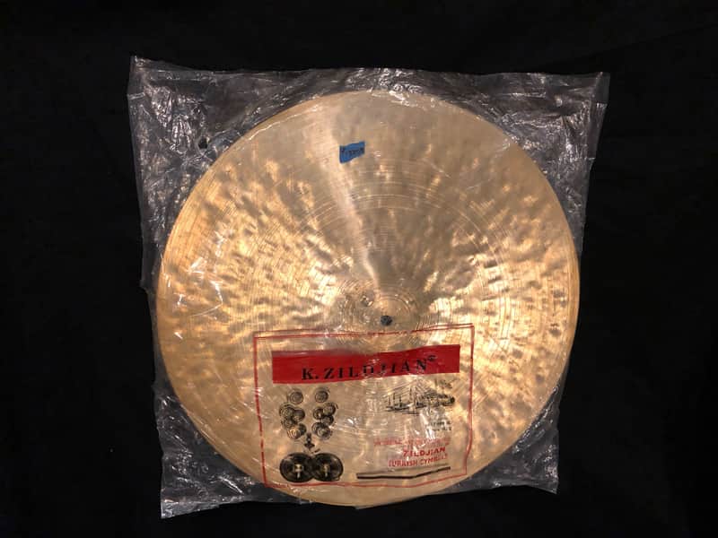 Elvin Jones' Original 1970s Zildjian Turkish K 18" Cymbal. NOS! Original K. Zildjian Bag! image 1