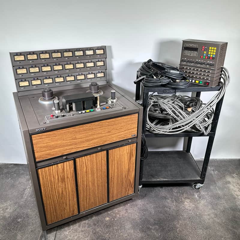 Sony / MCI JH-24 Reel to Reel 2" 24 Track Tape Machine w/ Autolocator & Cables image 1
