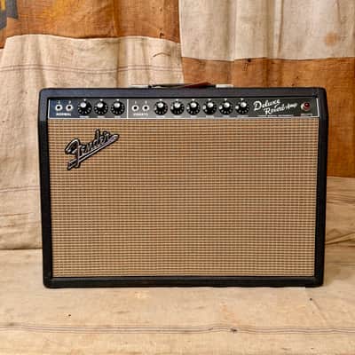 Fender Deluxe Reverb-1965-Black Panel image 2
