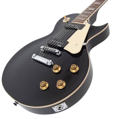 Vintage V100P ReIssued Electric Guitar ~ Boulevard Black image 7