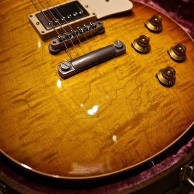 2004 Gibson Custom Shop 1959 Reissue R9 "One Piece Top" HRM Iced Tea Burst, Rare! image 4