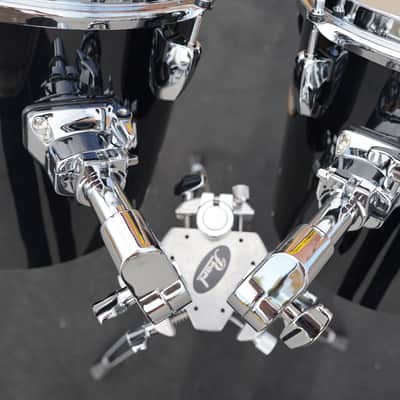 Pearl Concert Series Midnight Black Wrap 10" & 12" Tom Set With Stand Model #PTE-1012 image 12
