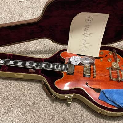 Josh Williams Guitars Hollowbird 2024 - Watermelon image 1