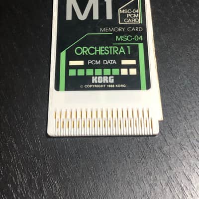 Korg MSC-04 PCM CARD Orchestra 1 + MCR-03 256kb RAM image 1