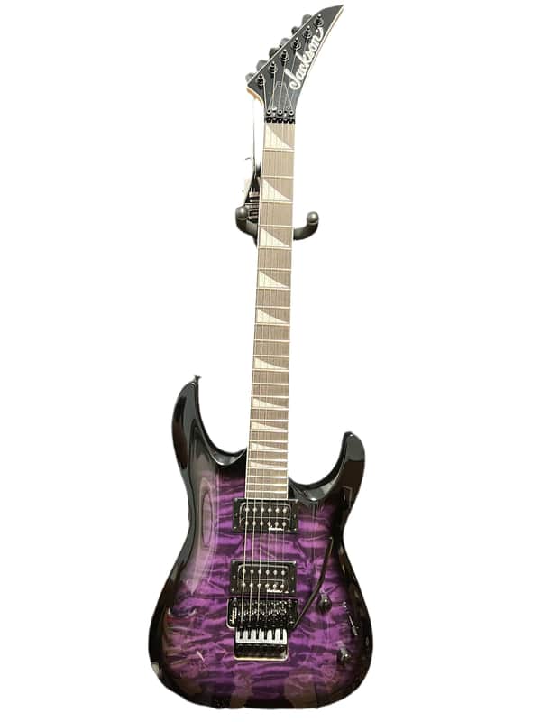 Jackson JS Series JS32Q DKA Dinky Archtop with Amaranth Fretboard 2020 - Present - Transparent Purple Burst image 1