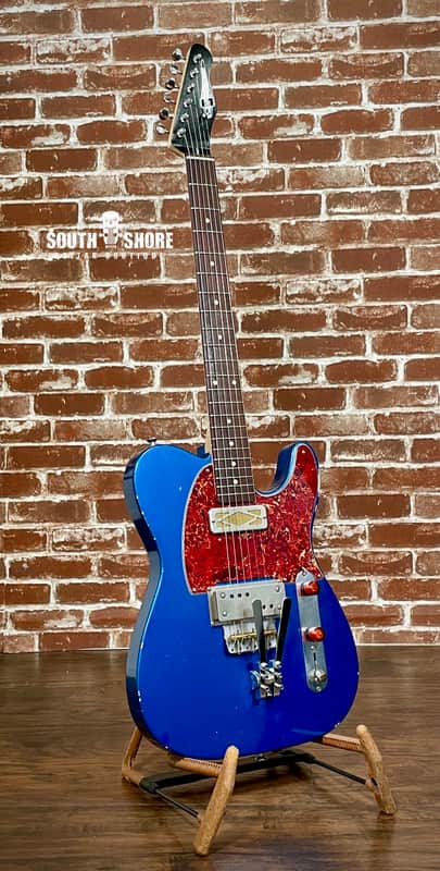 Waterslide Guitars T-Style Coodercaster  2021 Lake Placid Blue image 1