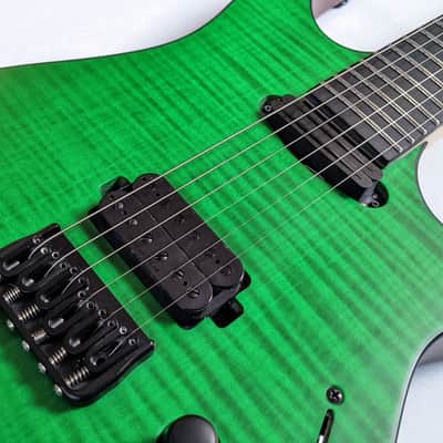 Solar Guitars SB1.6HFG - Flame Green matte image 4