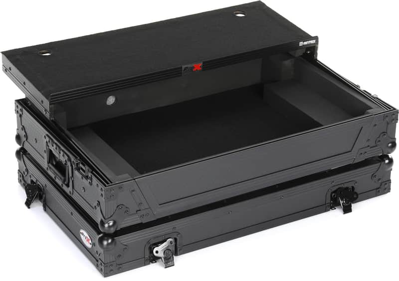 ProX XS-DDJREV7-WLT-BL Flight Case for Pioneer DJ Controllers - Black on Black (2-pack) Bundle image 1