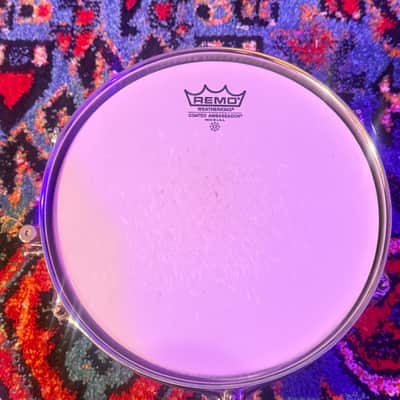 Pearl Popcorn Snare 10”x4” Limited Edition - Orange-Amber Sunburst Quilted Grain image 7