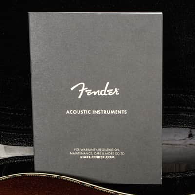 Fender - Paramount PD-220E Dreadnought Acoustic/Electric Solid Mahogany Aged Congac Burst w/ Hardshell Case - USED image 15