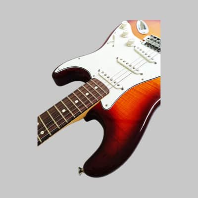 Fender Standard Stratocaster Plus Top with Rosewood Fretboard - 2014 - Tobacco Sunburst image 5