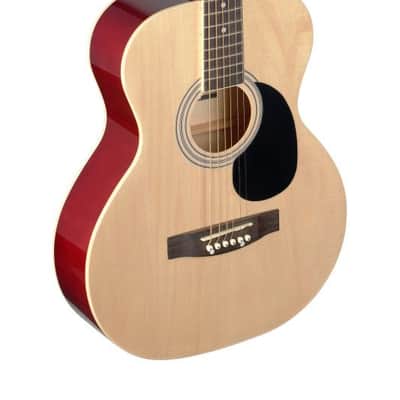 Stagg 4/4 Auditorium Acoustic Guitar - Basswood - SA20A NAT image 1