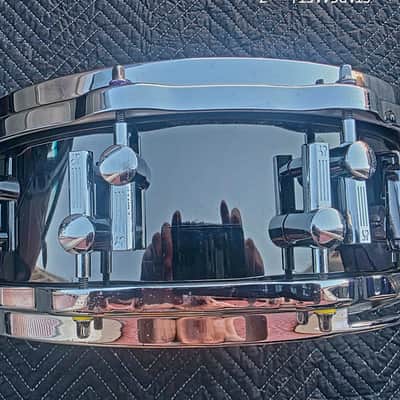 Sonor Ferromagnese Steel ARTIST 5X14 Blk/yella badge - Blk nkl image 3