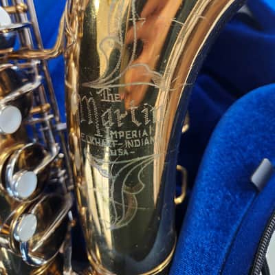 Vintage 1966 Martin Imperial Alto Sax, Orig. Lacquer, New Pads, New Case image 6